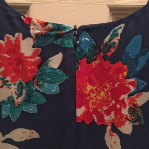 Love...Ady Blue Floral Shift Dress XS - Picture 4 of 6